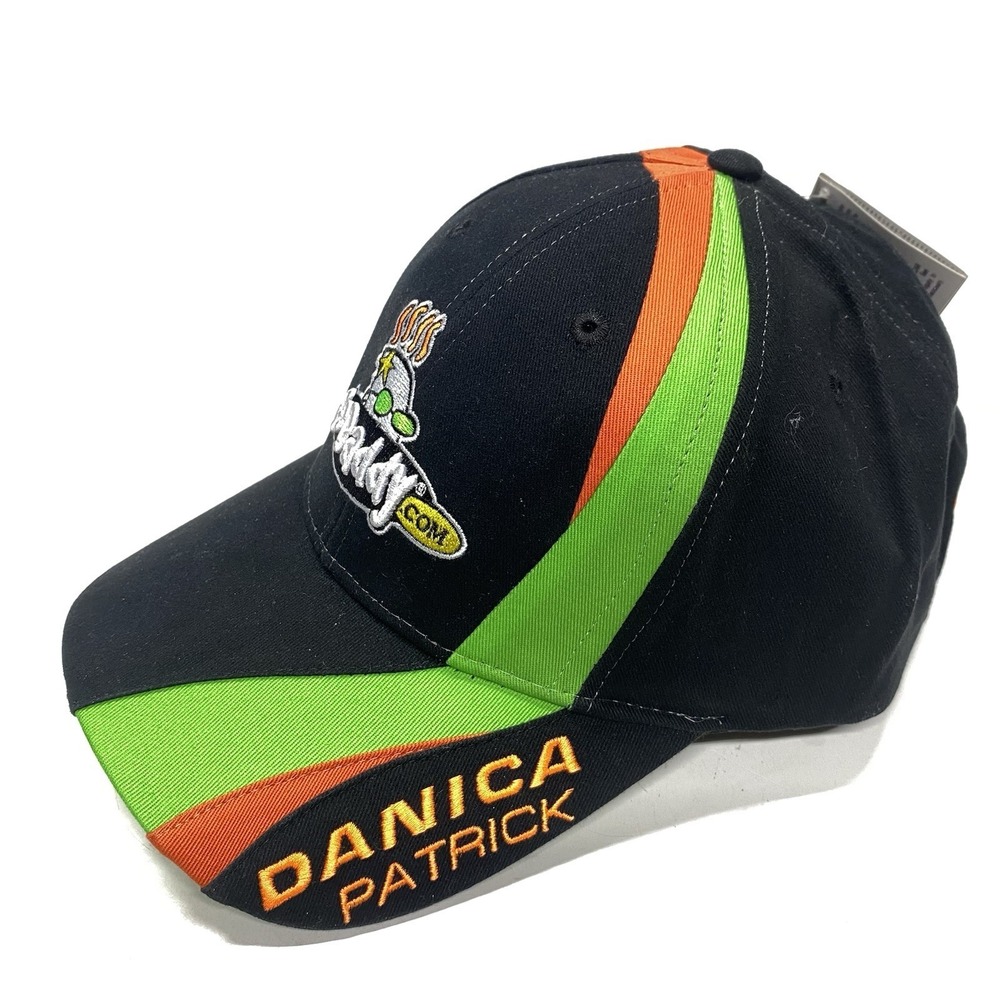 NASCAR Chase Authentic Go Daddy Danica Patrick green Orange Swirl adjustable NEW